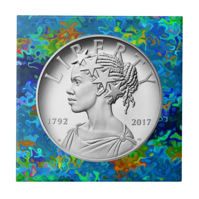  2017 American Liberty 225th Anniversary Silver  Tile (Front)
