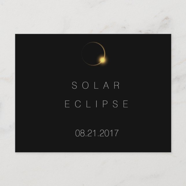 2017 American Total Solar Eclipse Postcard (Front)