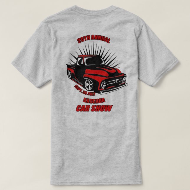 2017 Basehor Car Show T-Shirt (Design Back)