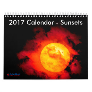 2017 Calendar - Sunsets (UK Cultural Information)