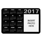 2017 Custom Photo Calendar Magnet - Black
