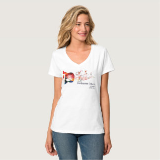 2017 DF Celebration  - Ladies V neck Tee
