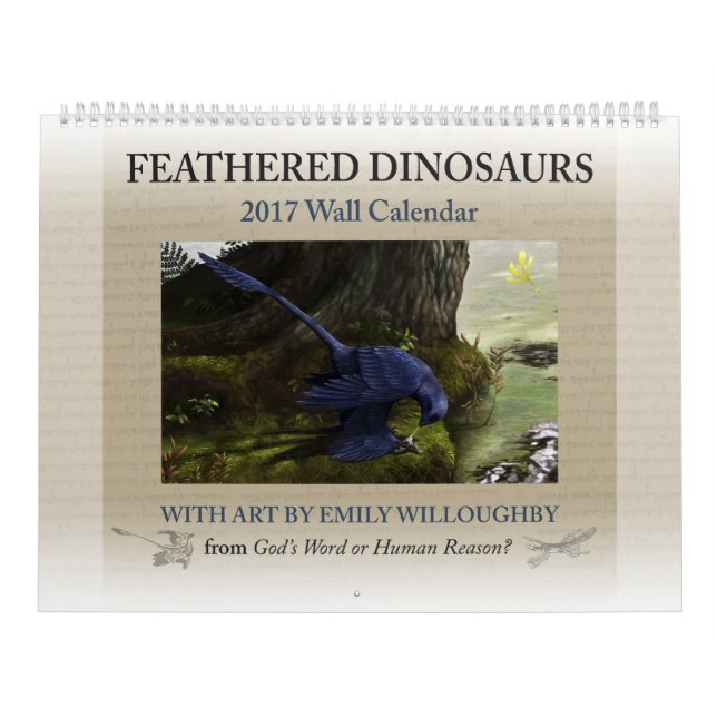 2017 Feathered Dinosaur Calendar (Cover)