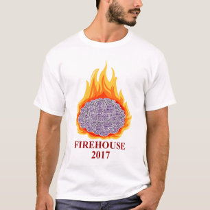 2017 Flaming Brain Men's Crew Neck Tee