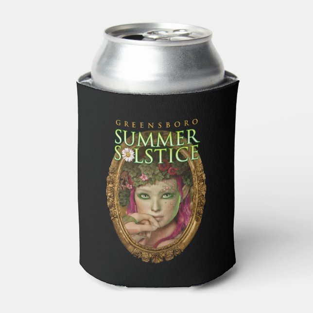2017 Greensboro Summer Solstice Festival Keepsake Can Cooler (Can Front)