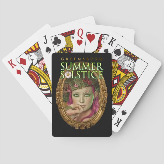 2017 Greensboro Summer Solstice Festival Keepsake Playing Cards (Back)