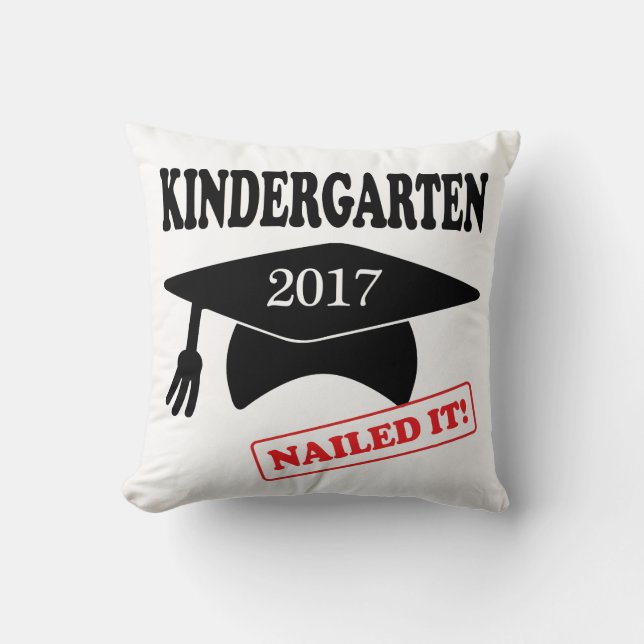 2017 Kindergarten Nailed It Cushion (Front)