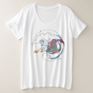 2017 Mink Mode Hippicorn Ladies T-shirt Plus 3 Plus Size T-Shirt