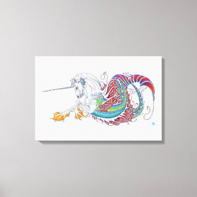 2017 Mink Nest Hippicorn Canvas Print (Front)