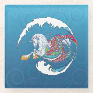 2017 Mink Nest Hippicorn Glass Coaster 4