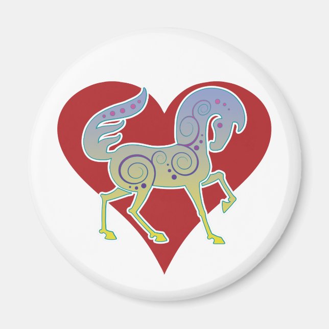2017 Mink Nest Runequine Heart Magnet 1 (Front)