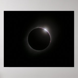 2017 Solar Eclipse - Bailey's Beads Poster