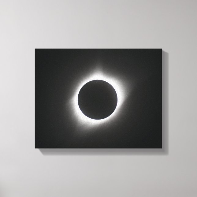 2017 Solar Eclipse – Corona Canvas Print (Front)