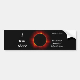 2017 Solar Eclipse “I was there” edition Bumper Sticker