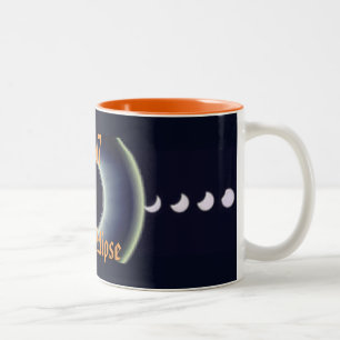 2017 Solar Eclipse Phases Two-Tone Coffee Mug