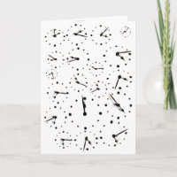 2017 Tick Tock Time Calendar Greetings Card