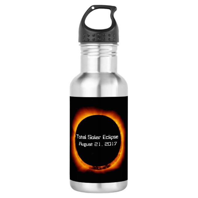 2017 Total Solar Eclipse 532 Ml Water Bottle (Front)