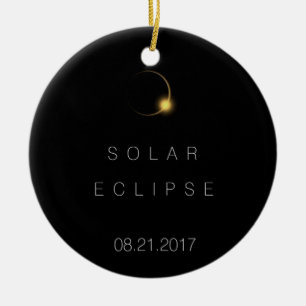 2017 Total Solar Eclipse Ceramic Tree Decoration
