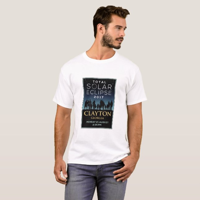 2017 Total Solar Eclipse - Clayton, GA T-Shirt (Front Full)
