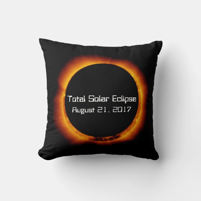 2017 Total Solar Eclipse Cushion (Front)