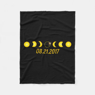 2017 Total Solar Eclipse Fleece Blanket
