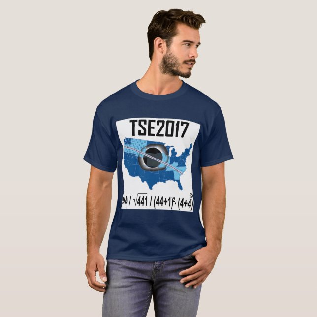 2017 Total Solar Eclipse-new way to write the date T-Shirt (Front Full)