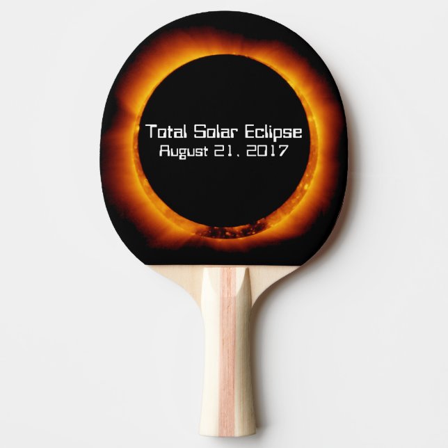 2017 Total Solar Eclipse Ping Pong Paddle (Front)