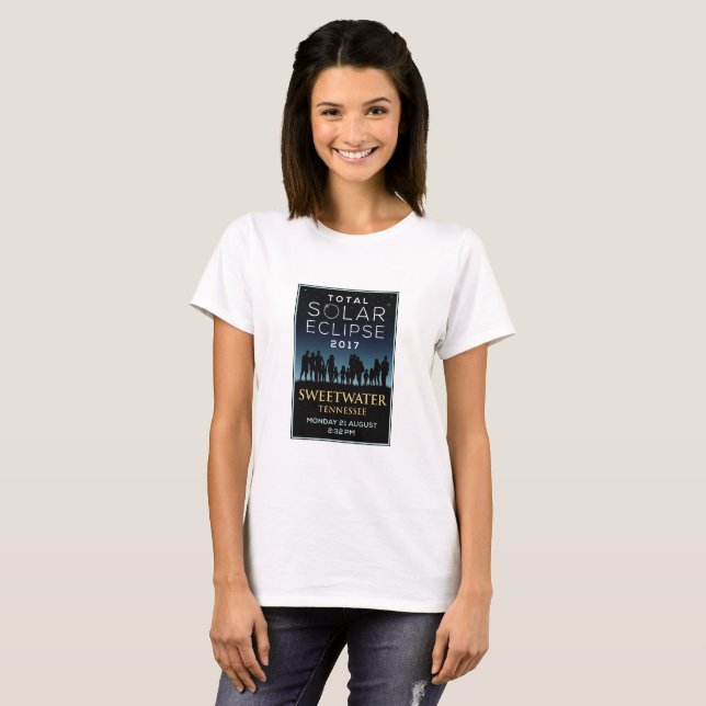 2017 Total Solar Eclipse - Sweetwater, TN T-Shirt (Front Full)
