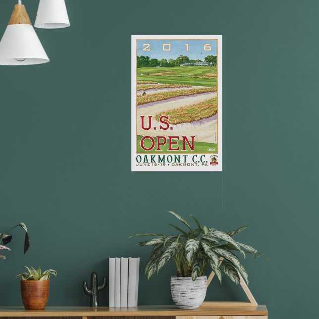 2017 USA Open golf Oakmont Country Club gifts Poster (Living Room 1)