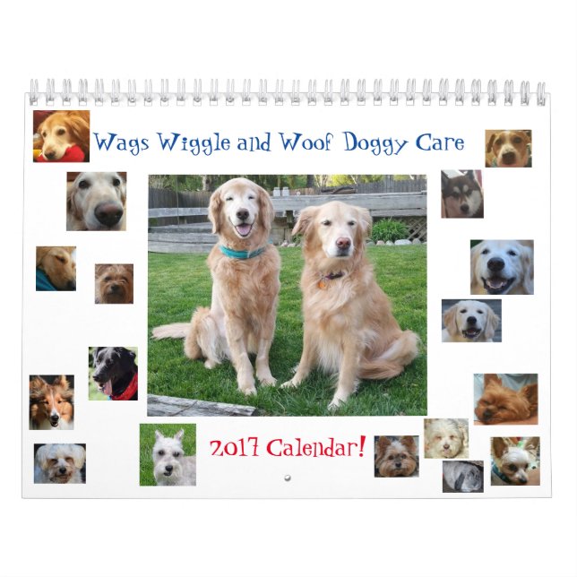 2017 Wags Wiggle & Woof Doggy Care Calendar (Cover)