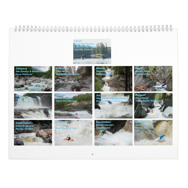 2017 Whitewater Calendar (Back)