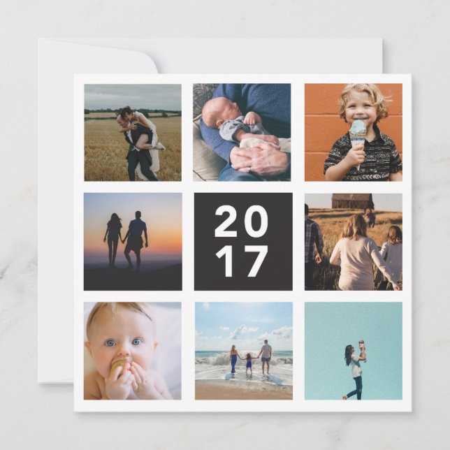 2017 Year in Review Holiday Card (Front)