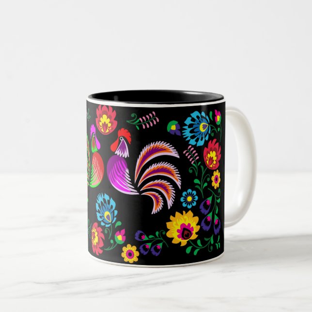2017 Year of the Rooster Two-Tone Coffee Mug (Front Right)