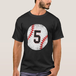 2018 5th Birthday Baseball Five 5 Years Old Boys K T-Shirt