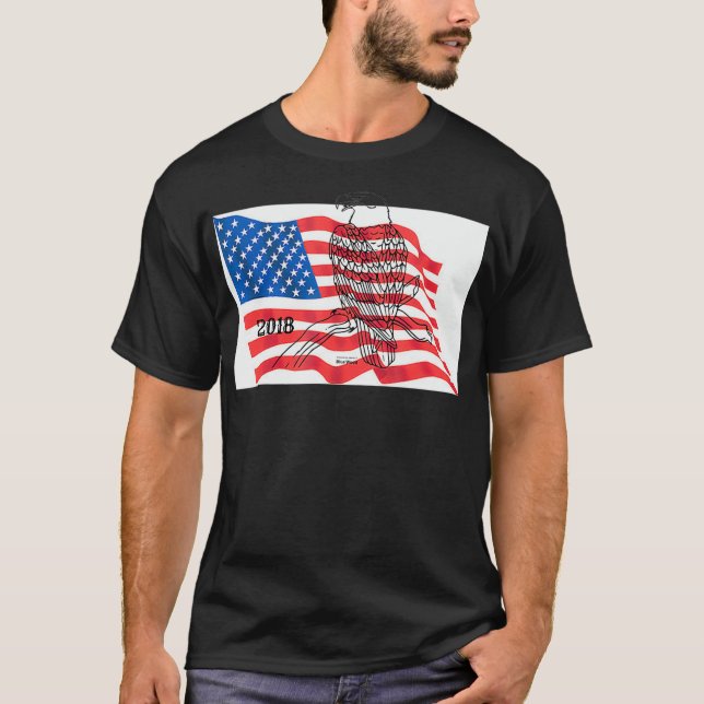 2018 American Flag Eagle shirt  (Front)