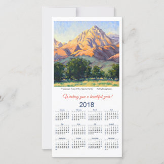 2018 Calendar Card Mountain Sonnet by Sandy Farley