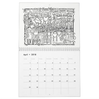 2018 CALENDAR Colouring Scriptures