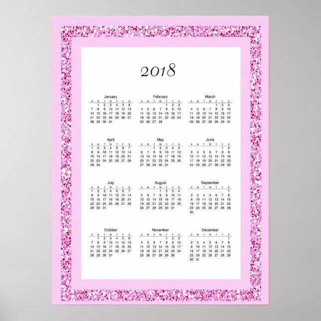 2018 Calendar Poster, Poster (Front)