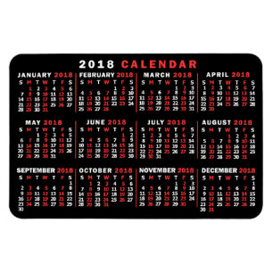 2018 Calendar (See Description for New Version)  Magnet