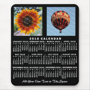 2018 Calendar (See Description for New Version) Mouse Pad