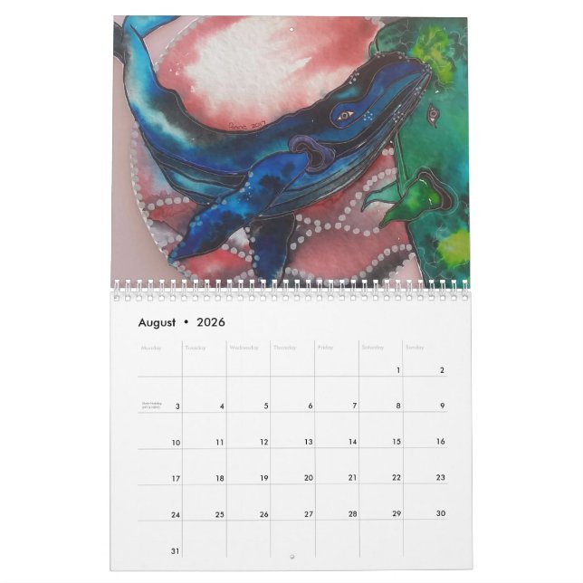 2018 calender calendar (Aug 2026)