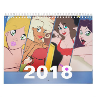 2018 Cartoon Pin-Up Calendar