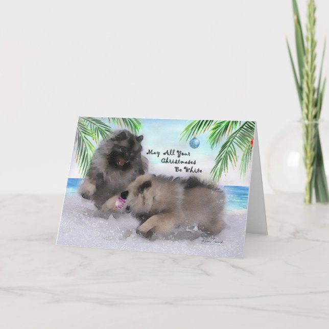2018 Collectors Keeshond Christmas Card #2 (Front)