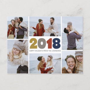 2018 collorful postcards