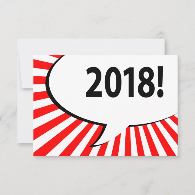 2018 comic bubble invitation (Front)