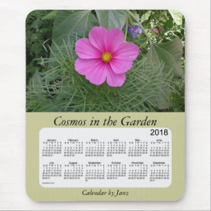 2018 Cosmos in the Garden Calendar by Janz Mouse Pad