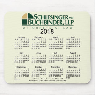 2018 Custom Design Business Calendar by Janz Mouse Pad
