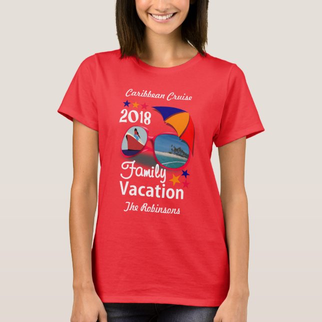 2018 Family Vacation  Cruise Graphic Personalised T-Shirt (Front)