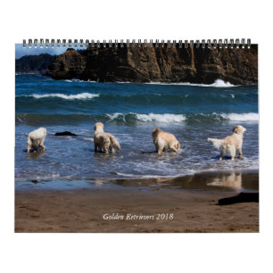 2018 Golden Retriever Calendar