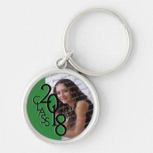 2018 Green Graduation Keepsake Key Ring